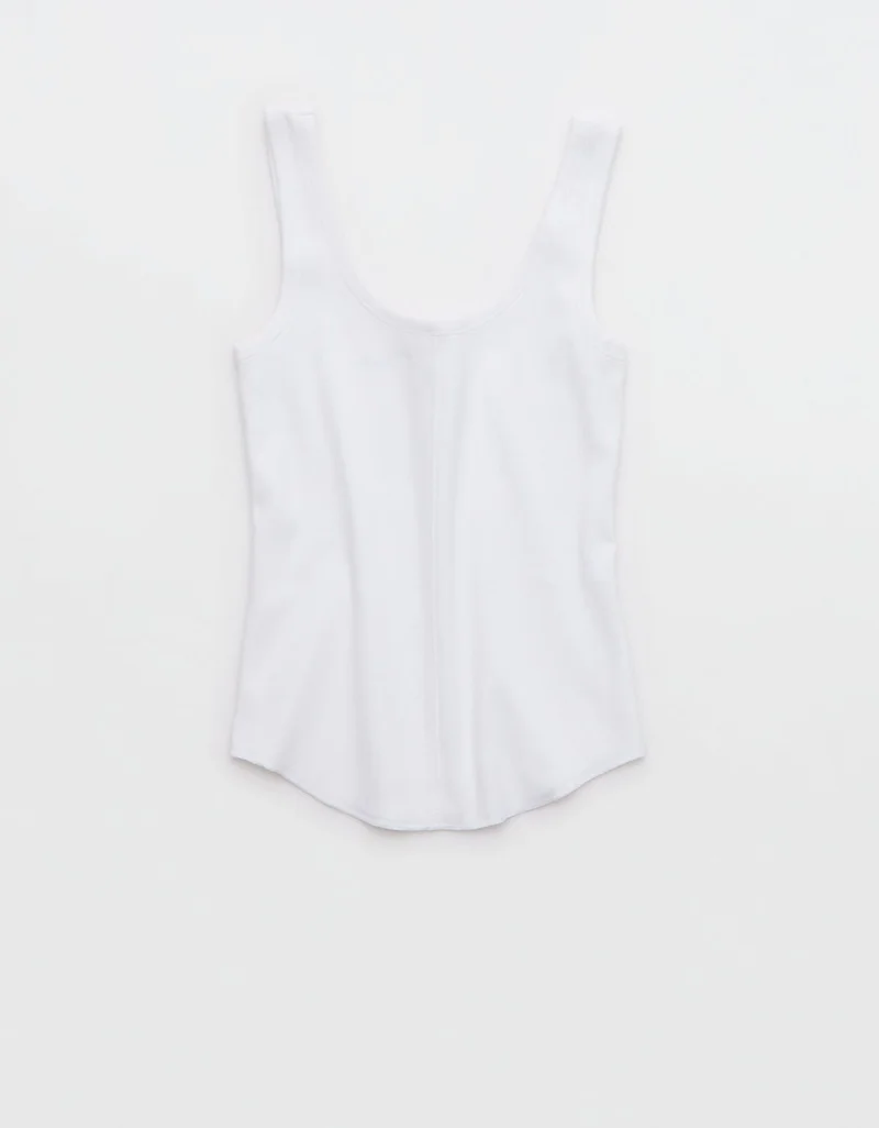 Aerie  Aerie Ribbed Scoop Neck Tank Top for Women | Best Price UAE