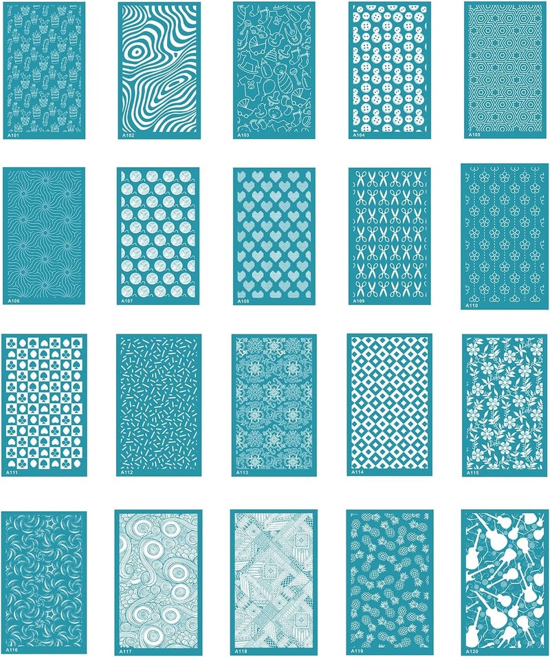 Clay Stencils Flower Styles No-Adhesive Silk Screen Printing Transfer for Earring Making Silkscreen Print Tool - Image 4