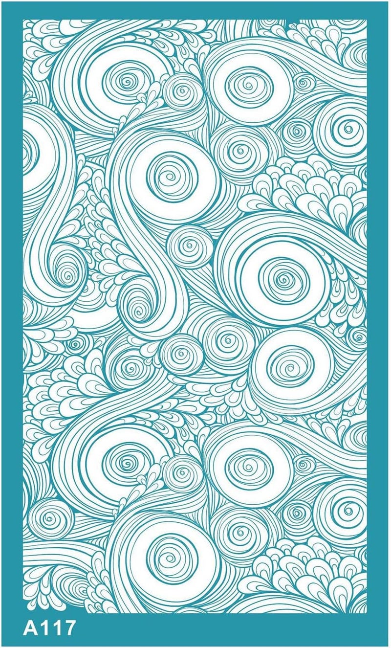 Clay Stencils Flower Styles No-Adhesive Silk Screen Printing Transfer for Earring Making Silkscreen Print Tool - Image 1