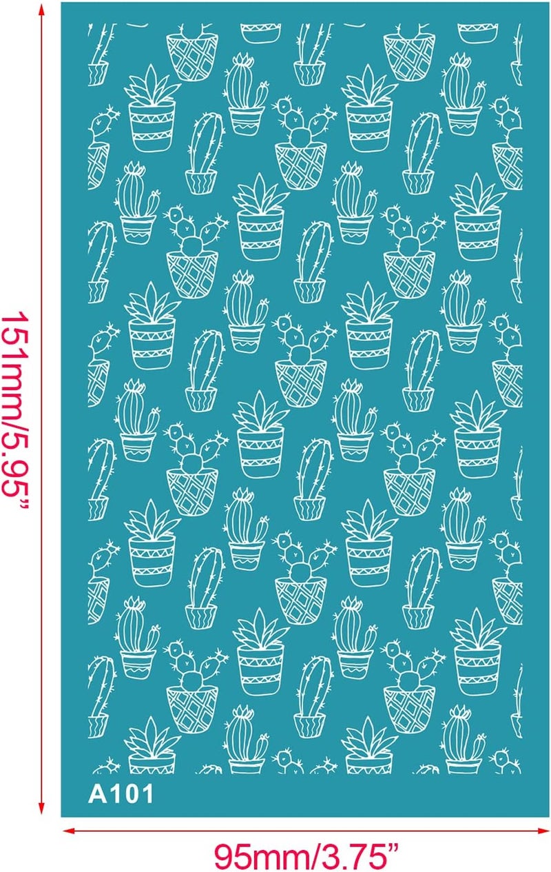 Clay Stencils Flower Styles No-Adhesive Silk Screen Printing Transfer for Earring Making Silkscreen Print Tool - Image 3