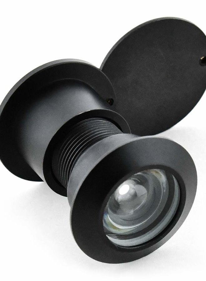 Earl Diamond 220 Degree Large Door Viewer Security Peek Peephole for Home Office Hotel Heavy Duty Rotating Brass Cover (Modern Black) - Image 3