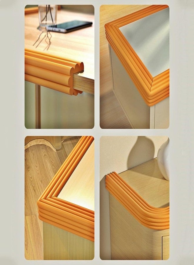 Oicia Adhesive Baby Safety Bumper Baby Proofing Edge Guards Sharp Edge Guard Strip Table Protector Strip Furniture Protector Furniture Safety Bumpers Corner Guards Cushion (Pack of 1 Orange) - Image 4