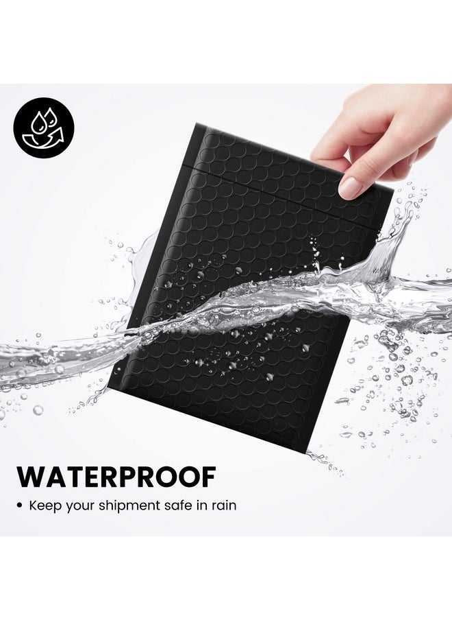 Fuxury Fuxury Bubble Mailers 6x10" 100 Pack Black Padded Envelopes Usable Size 6x9" Thick Mailing Envelopes Bubble Opaque Padded Mailers Shipping Bags for Mailing Jewelry Makeup Small Business#0  - Image 4