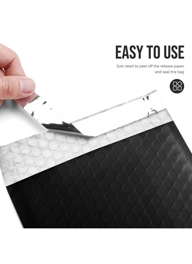 Fuxury Fuxury Bubble Mailers 6x10" 100 Pack Black Padded Envelopes Usable Size 6x9" Thick Mailing Envelopes Bubble Opaque Padded Mailers Shipping Bags for Mailing Jewelry Makeup Small Business#0  - Image 5