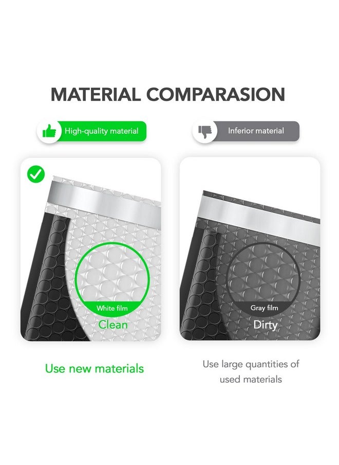 Fuxury Fuxury Bubble Mailers 6x10" 100 Pack Black Padded Envelopes Usable Size 6x9" Thick Mailing Envelopes Bubble Opaque Padded Mailers Shipping Bags for Mailing Jewelry Makeup Small Business#0  - Image 3