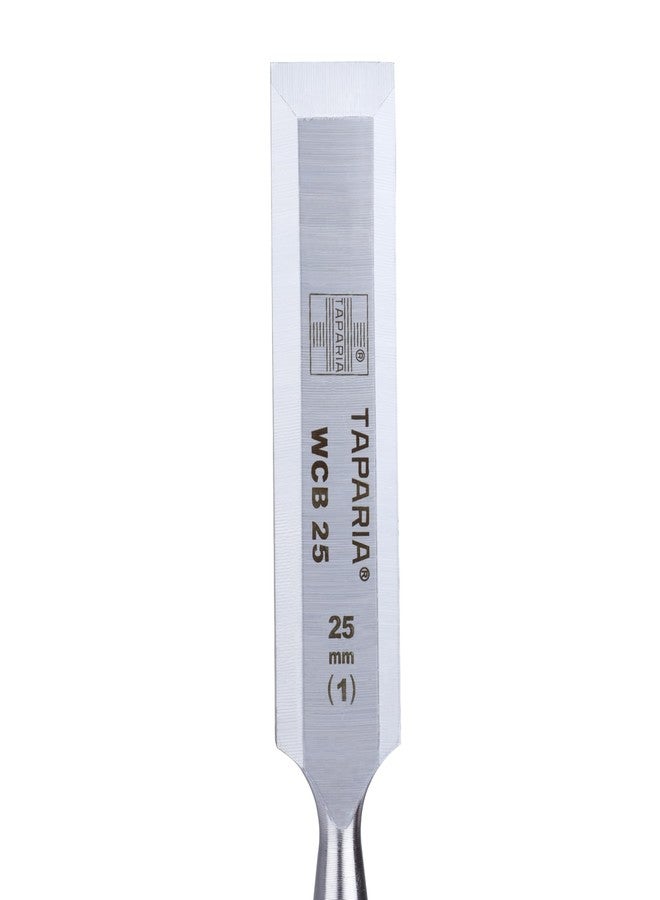 تاباريا إزميل ذو حافة مشطوفة من فولاذ تاباريا WCB25 (25 مم) (أزرق وفضي) - Image 2