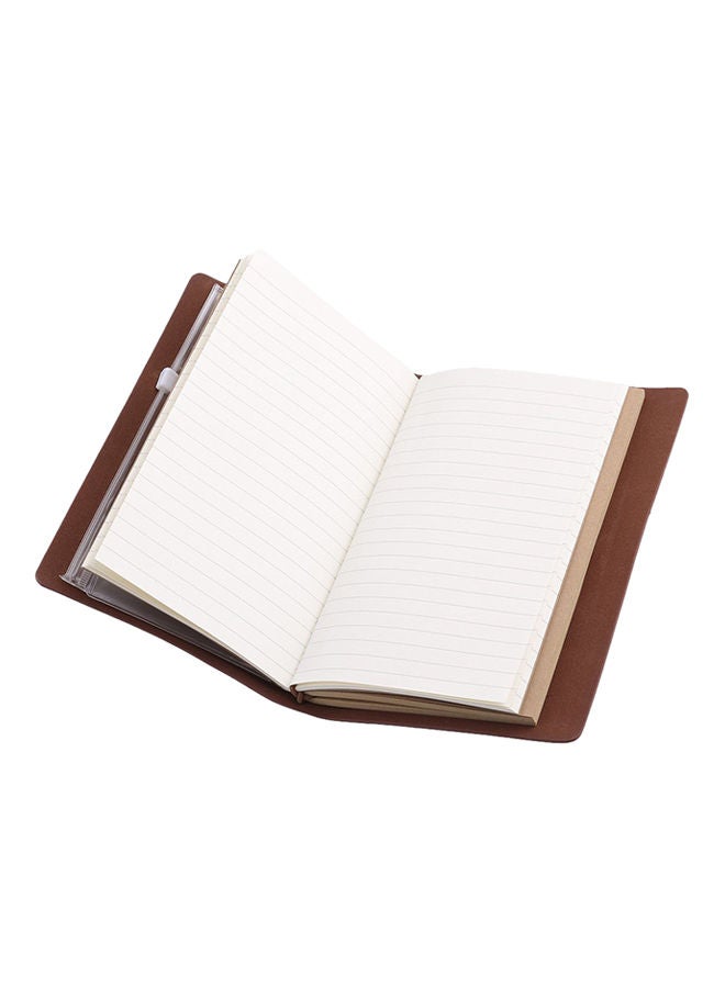 NIBEMINENT Portable Travel Diary Journal,114 Sheets Brown - Image 4