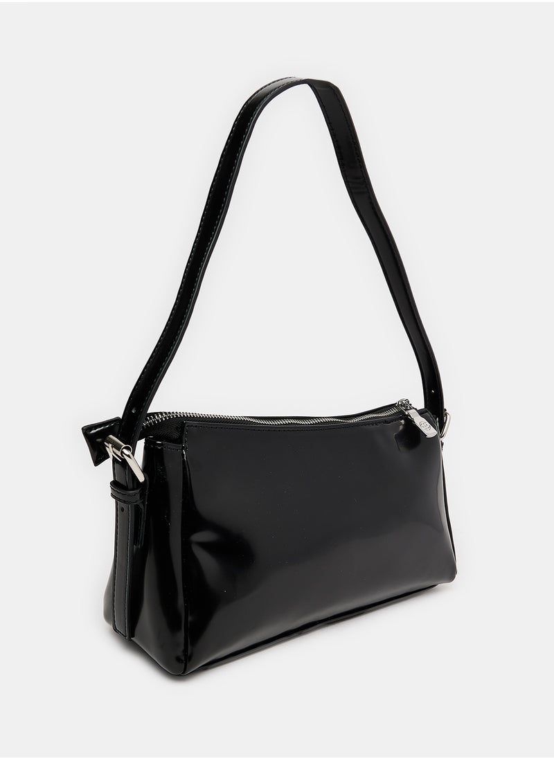 DejaVu - Two Front Pockets Zipper Closure Shoulder Bag - Image 1