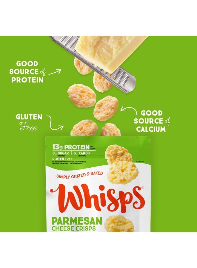 Whisps Parmesan Cheese Crisps| Keto Snack, No Gluten, No Sugar, Low Car, High Protein | 2.12oz (3 Pack) - Image 3