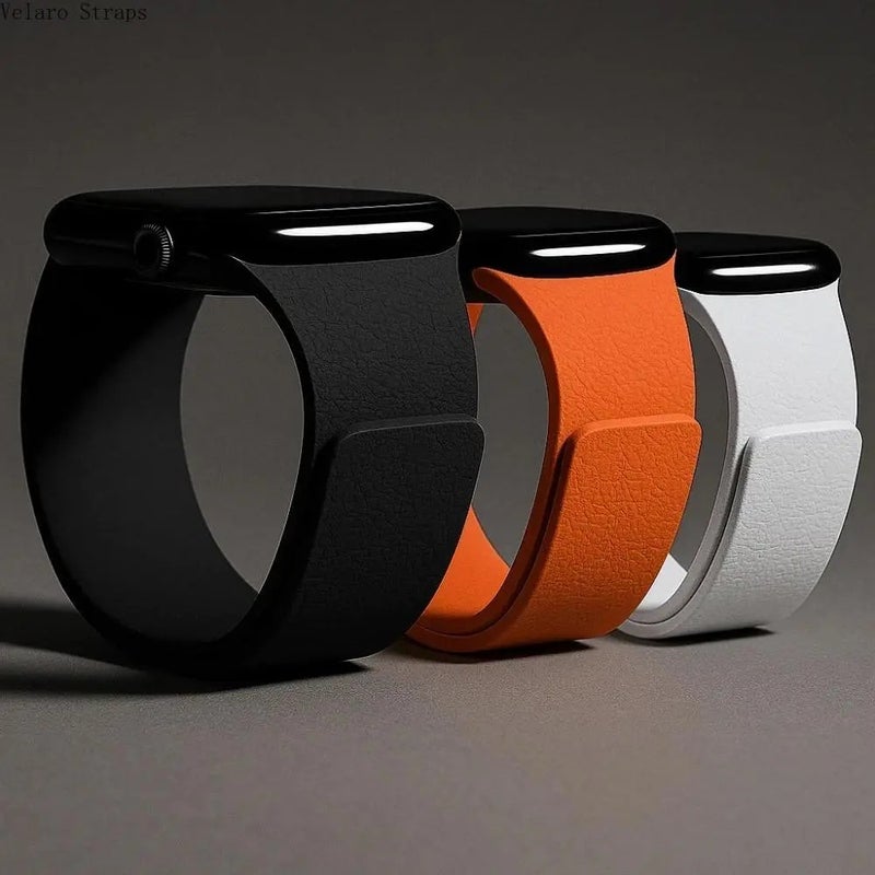 حزام مغناطيسي بتصميم سوار لساعة آبل (40–49مم)، متوافق مع سلسلة iWatch وUltra 2/3 - Image 2
