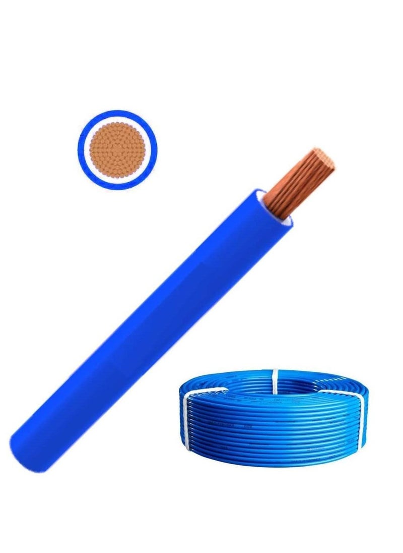 RR RR 4.0mm Single Core Wire-100 Yards-Blue 