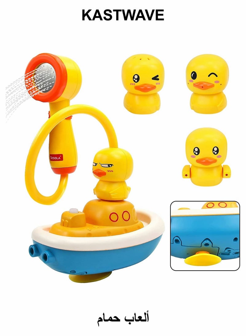 KASTWAVE Bath Toys for Children 1-3 Kids Bathtub Toys, Duck Water Toys Toddler Bath Toys - Image 1
