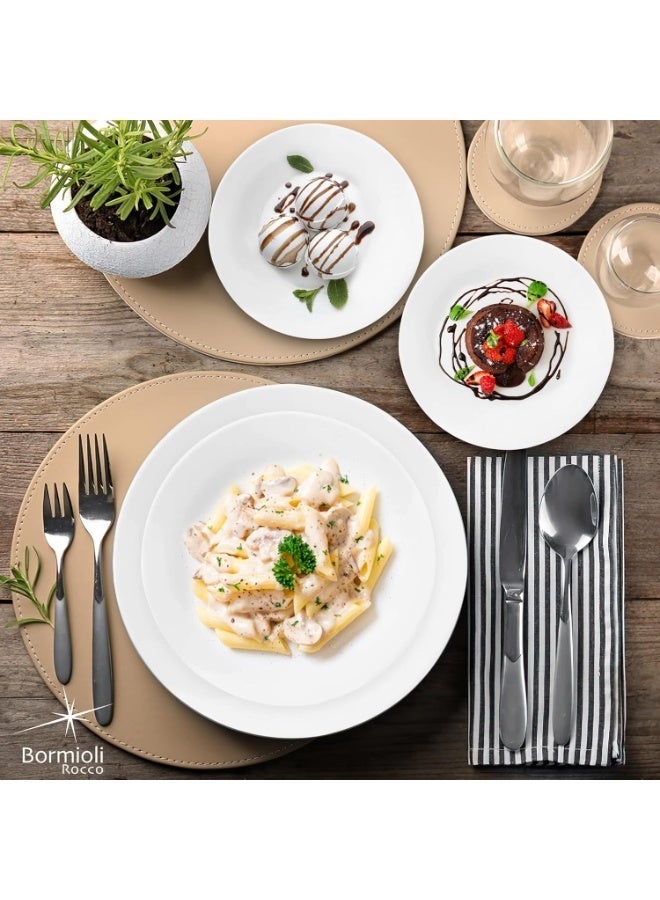 Bormioli Rocco White Moon 18 Pcs Dinner Set - Image 3