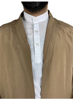 İcma Ijma Prayer Robe Bukhara Collar Mustard - M  - Image 2