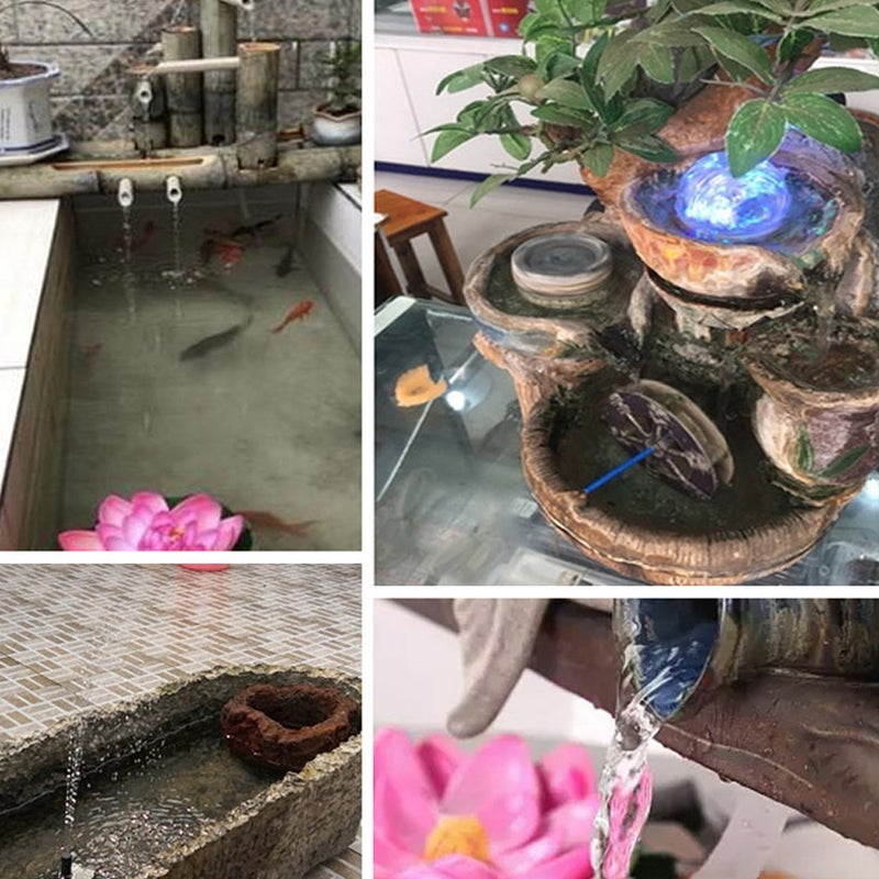 2W/4W/6W (Optional) Solar Powered Fountain Small Garden Floatings Fountain Pool Outdoor Parks Landscape Fish Pond Fountain with Nozzles - Image 5