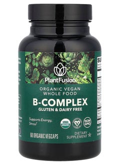 PlantFusion Organic Vegan B-Complex 60 Organic VegCaps 
