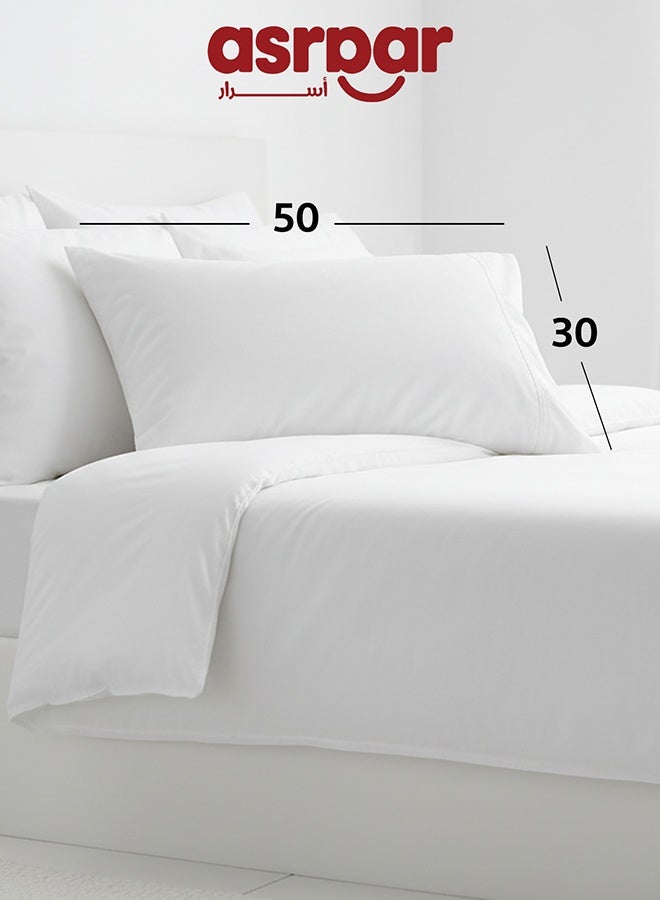 Asraar 1 Pieces | Microfiber Cushion Filler - White - 50x30 cm - Image 2