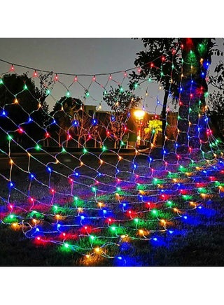 Multicolor  Light LED Net Curtain String Light 320 LED