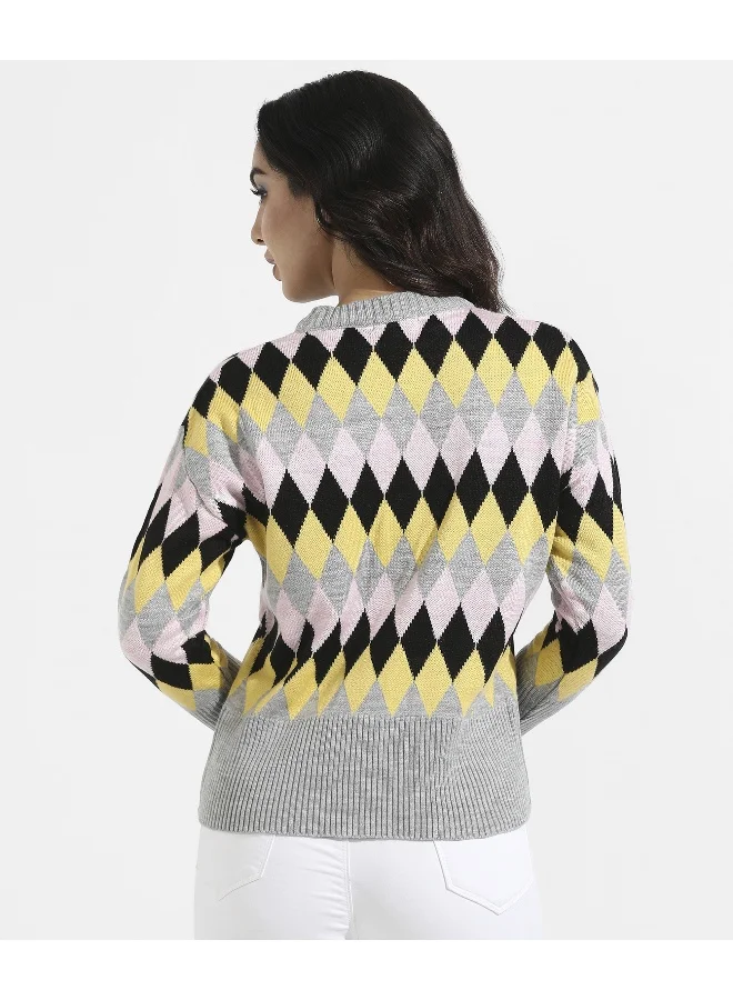 Pinacolada  Women's Black Pullover Sweatshirt With Quilted Details for Women | Best Price UAE