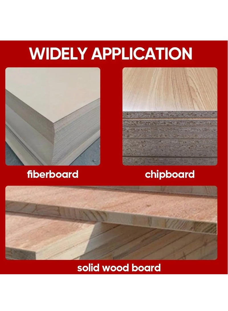 SYOSI قضيب فرز الروتر، 3 في 1 قابل للتعديل لعتاد خزانة، دليل تثقيب خشب سبيكة الألمنيوم، مؤشر موقع ثقب دليلي، أداة قالب خزانة لتركيب درج الخزانة - Image 5