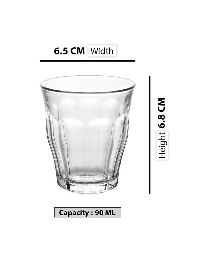 Duralex Picardie Clear Tumbler 90 ML 4 Pcs (1023AC/4) - Image 4