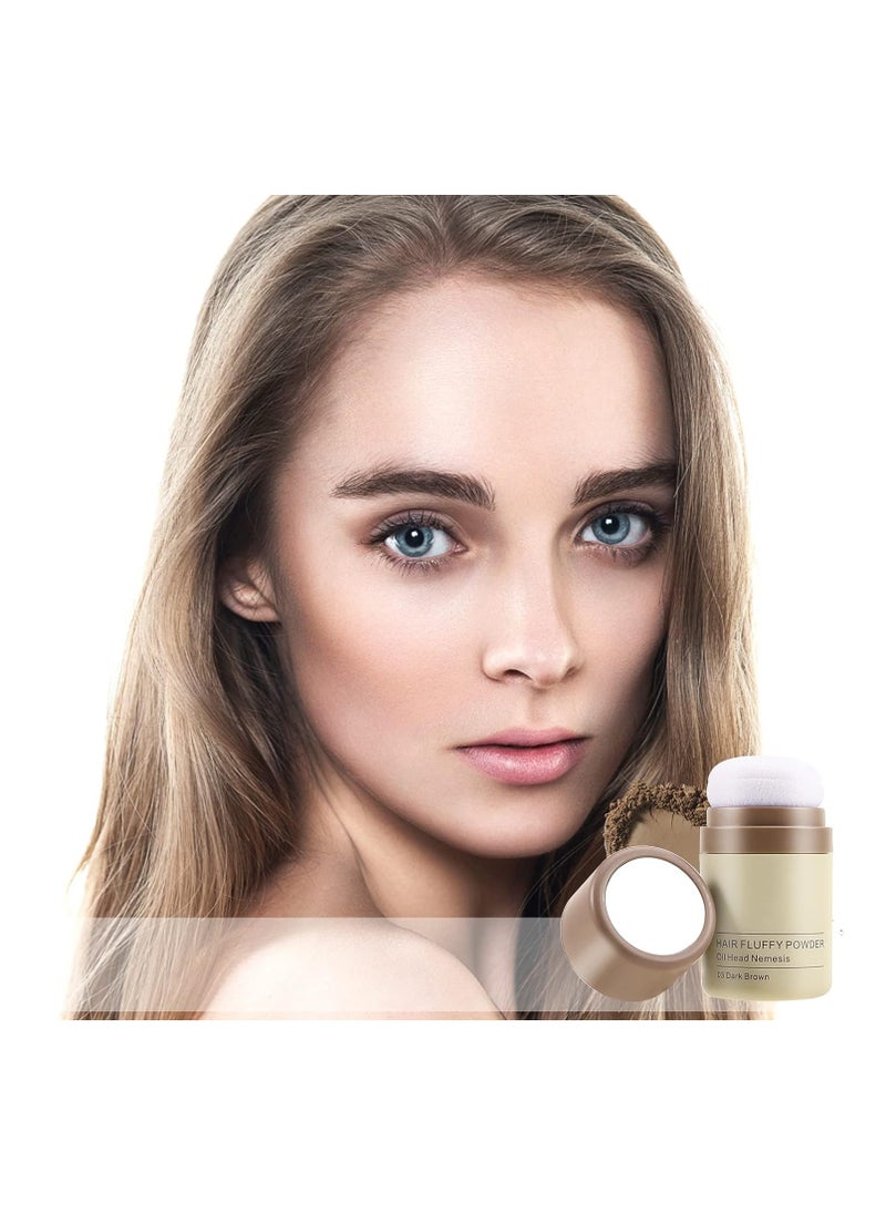 Captaintech Hairline Powder, Instantly Conceals Hair Loss, Hair Powder for Thin Hair, Root Touch Up Powder Hair Shadow Cover Hair Loss Instantly, Hairline Powder for Women Men, Root Touch Up Hair Powder (Brown)  - Image 5