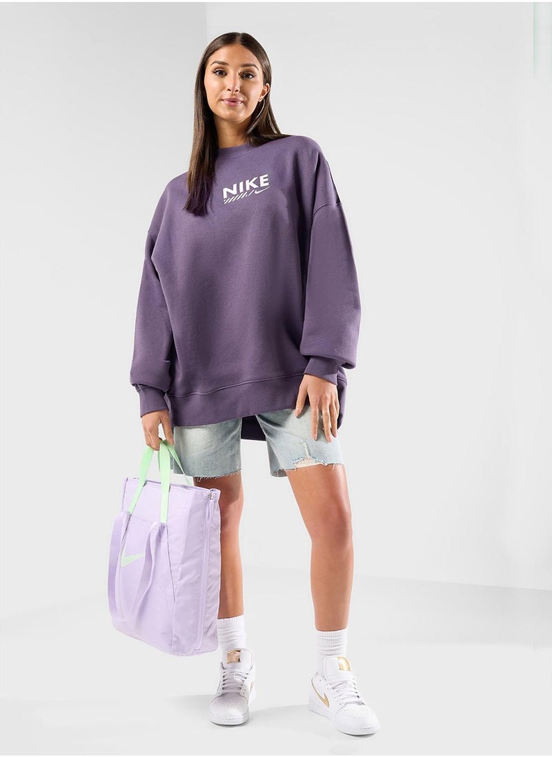 Nike Nsw Fleece Oversized Sweatshirt - Image 4