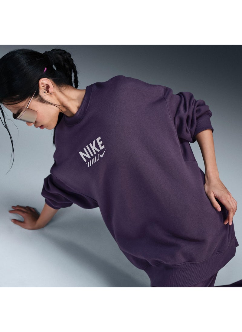 Nike Nsw Fleece Oversized Sweatshirt - Image 5