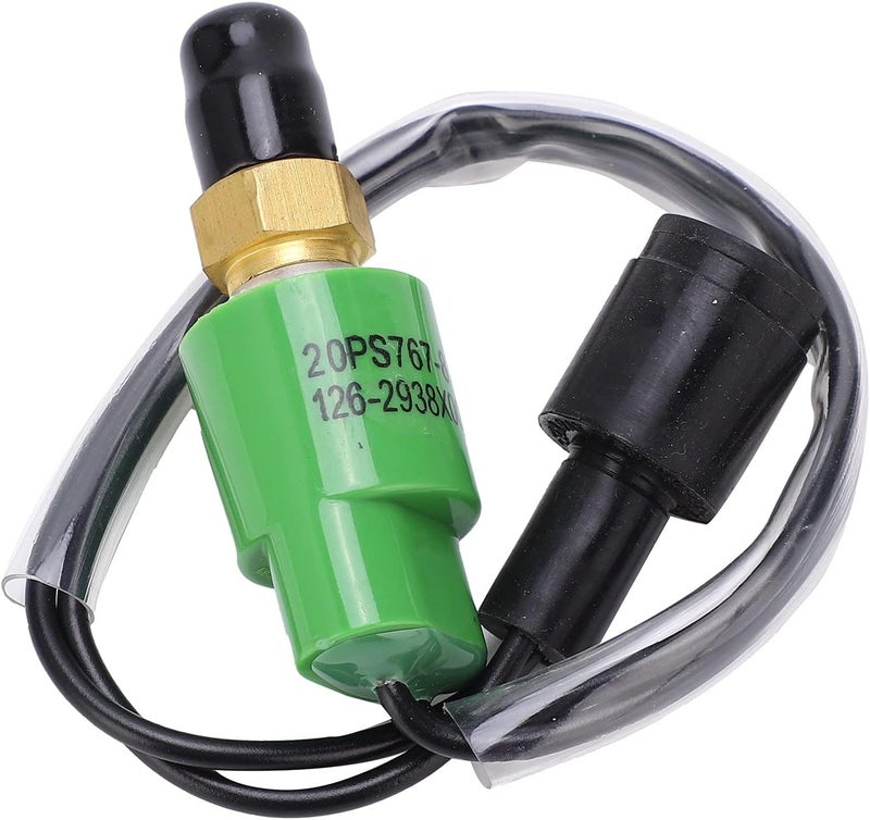 Pressure Switch Sensor 126-2938, Replacement for CAT 320/320B Big Round Plug, High Grade ABS and Metal Construction, Durable Pressure Switch with Simple Installation, Compatible - Image 1