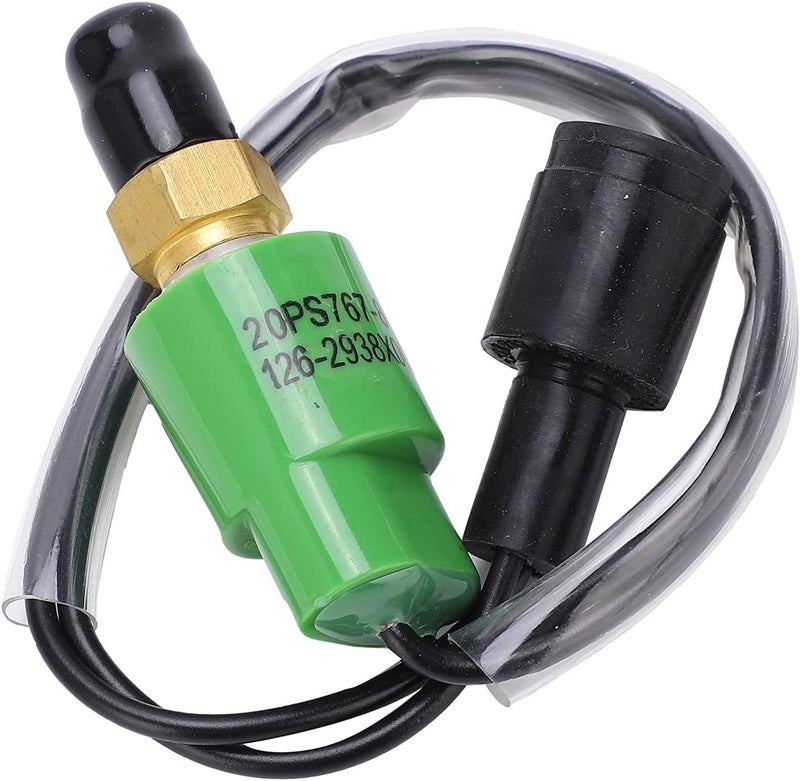 Pressure Switch Sensor 126-2938, Replacement for CAT 320/320B Big Round Plug, High Grade ABS and Metal Construction, Durable Pressure Switch with Simple Installation, Compatible - Image 2
