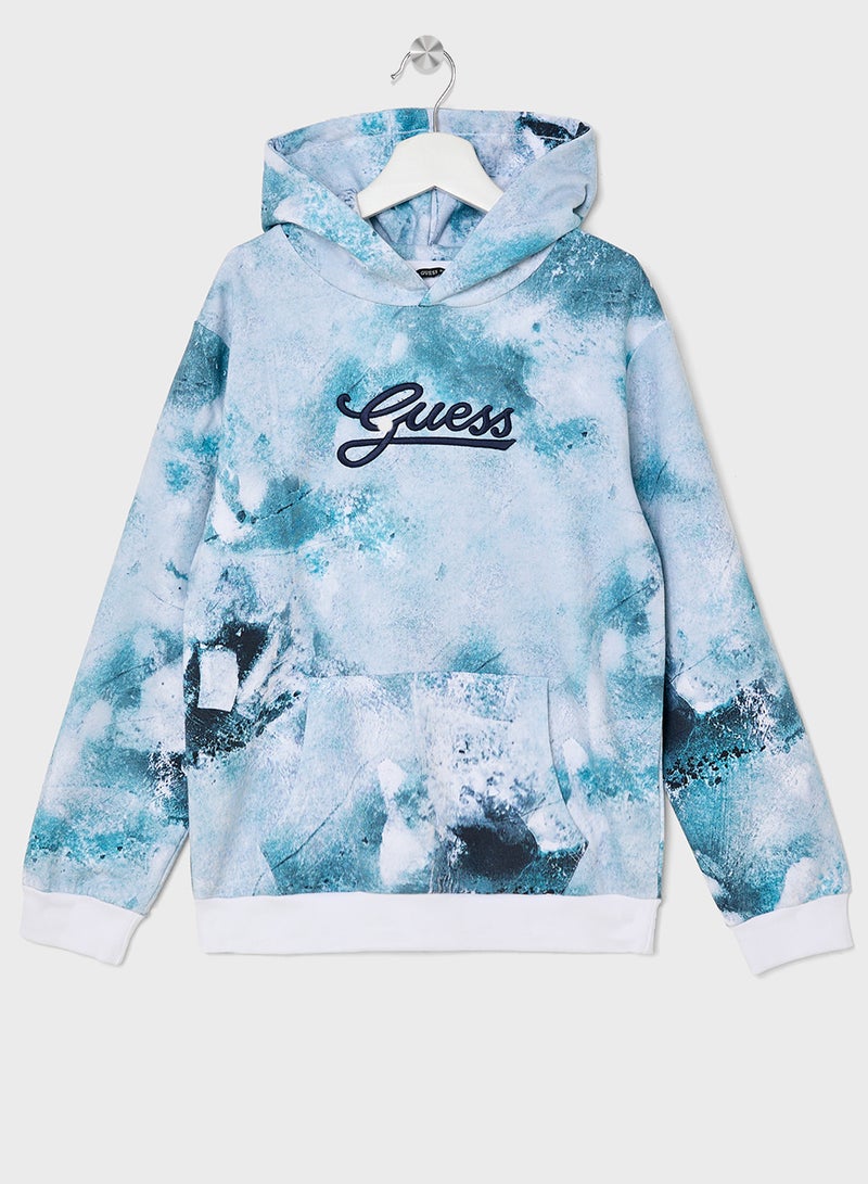 GUESS Kids Detail Logo Hoodie - Image 1