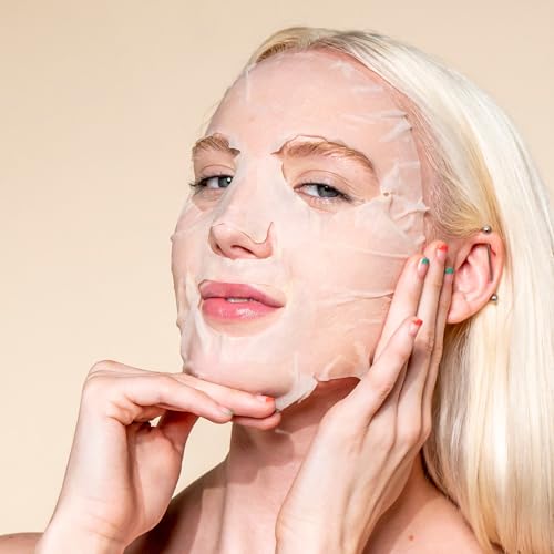 Pacifica Sheet Face Mask - Glow Baby Brightening Facial Mask w/Vitamin C, Aloe & Kelp – Cooling Mask for Dark Spots & Fine Lines - Clean Beauty Vegan & Cruelty-Free Dermatologist Tested - Image 5