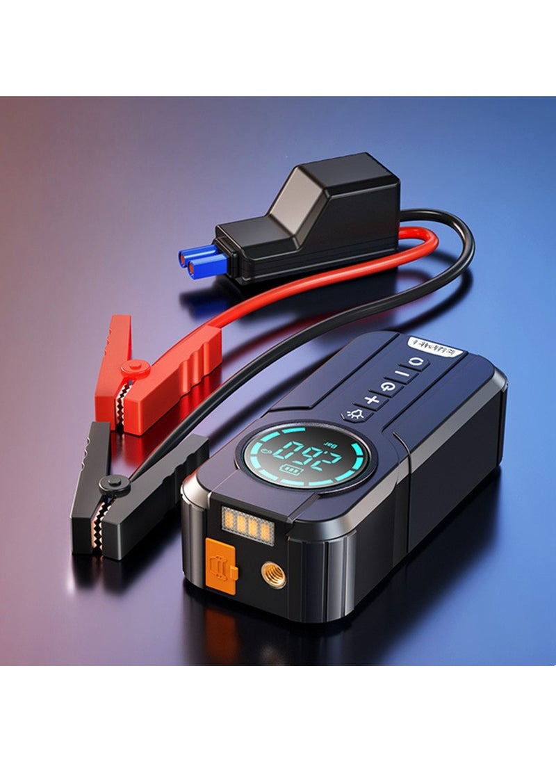 Generic - Portable car battery inflator and rectifier (4 in 1) is a must-have in your car for any emergency. Car inflator and rectifier, power bank and flashlight. Multi-purpose device. Multiple colors. - Image 1