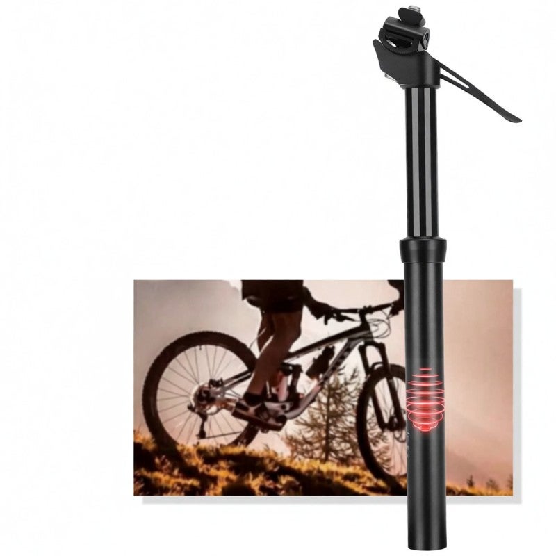 MEROCA Bike Dropper Post 30.8X400Mm: Hydraulic Lock Precise Stopping, High-Strength Aluminum Alloy Anti-Rust, Sealing Ring Protection - Easy Operation Adjustable Seat, For Mountain Bike Riding & Off-Road Cyc - Image 5