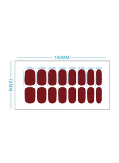 KHAJUL 4 Sheet Nail Stickers, Full Nail Art Accessories, Nail Wraps Self-Adhesive Pure Color Nail Decals, for Women Girls DIY Nail Art, 64 Pieces  - Image 2