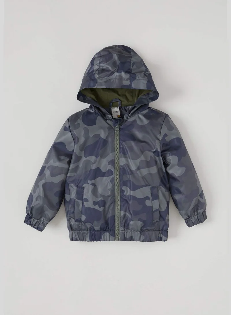 DeFacto Regular Fit Camo Print Coat