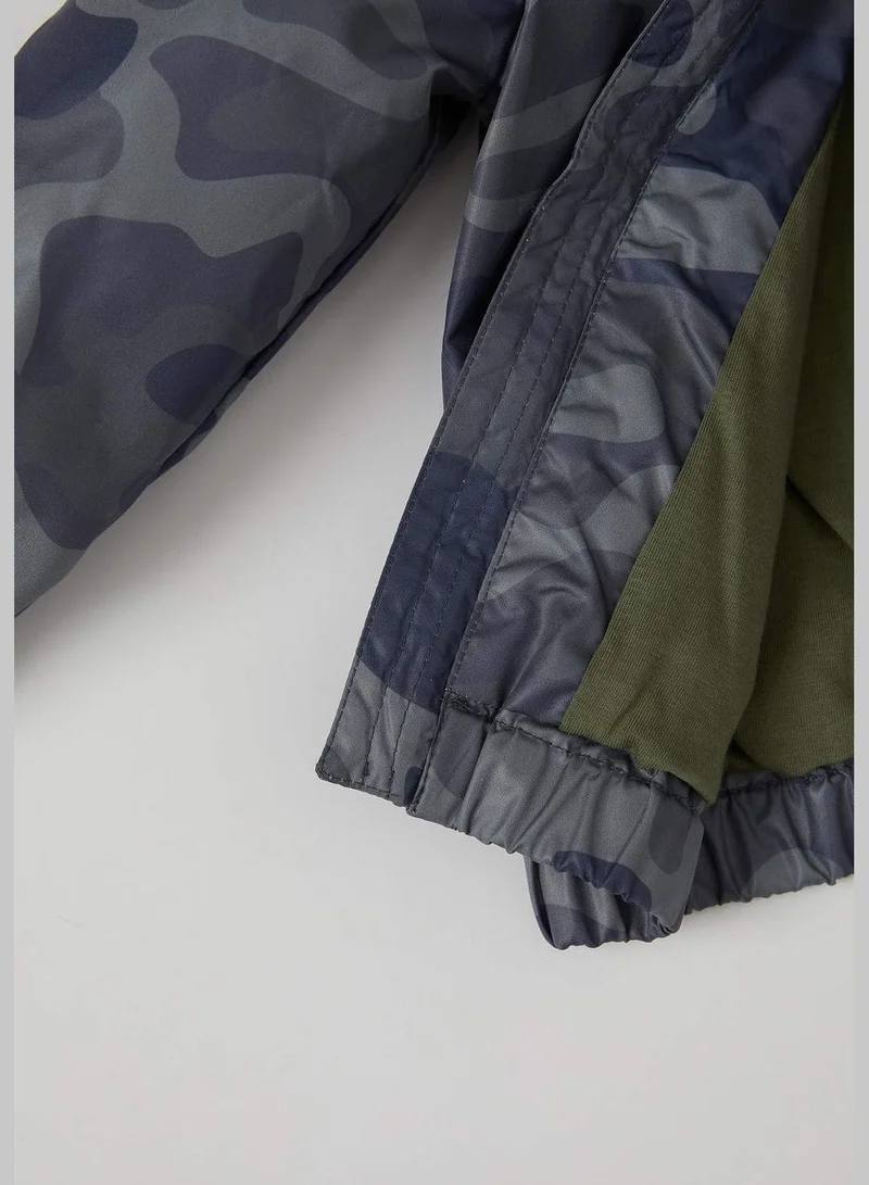 DeFacto Regular Fit Camo Print Coat