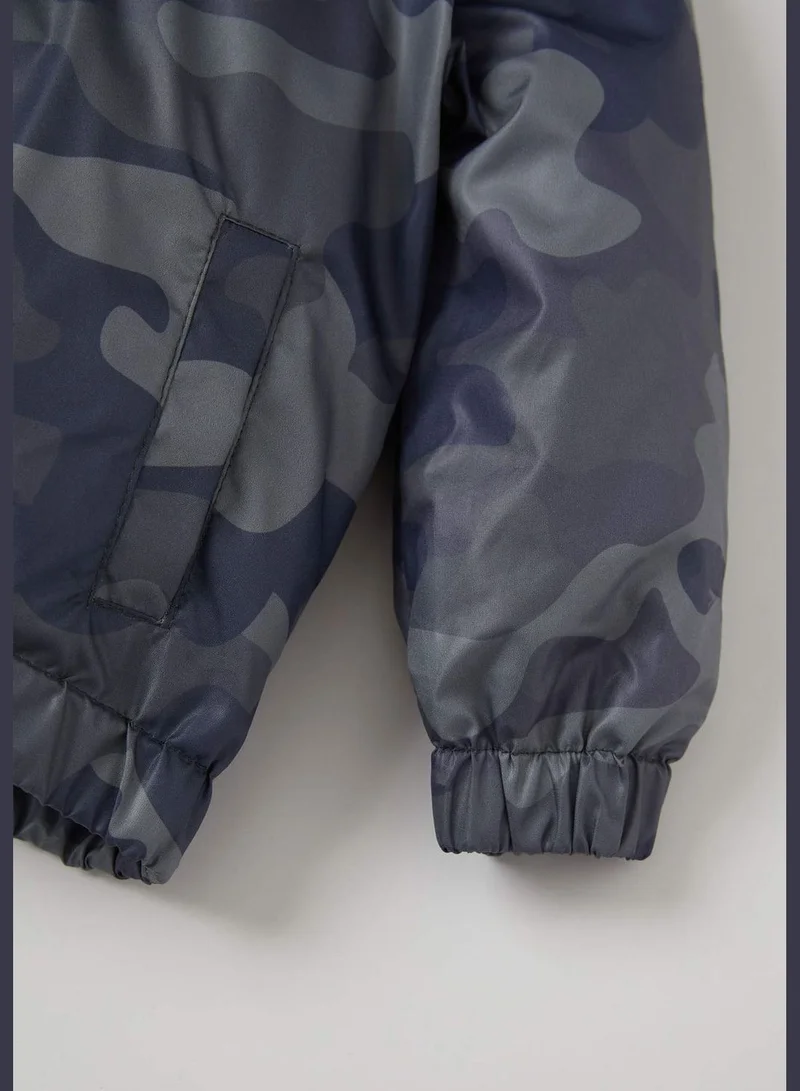 DeFacto Regular Fit Camo Print Coat