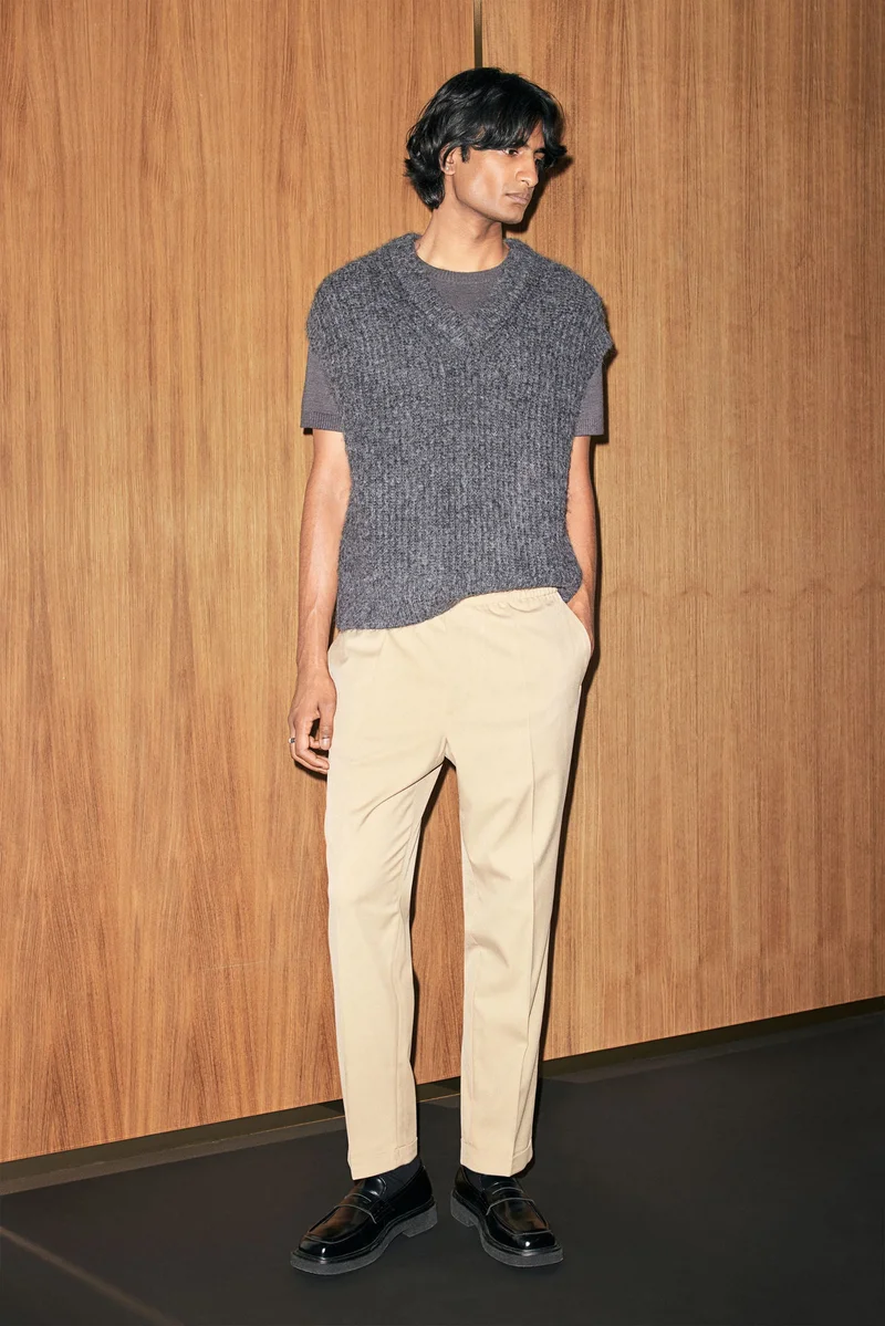 H&M Slim Fit Tailored Trousers