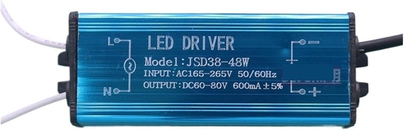 Integrated LED Panel Light With Driver 38 48W 600mA Male Header Ceiling Light - Image 1