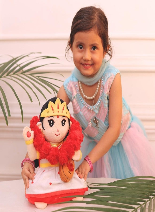 Panda's Box Rose Aromatic Plush Mala (Red) | Soft, Bright Colored, Lightweight & Kids -Safe | Best Sensory Development Gift for Babies | Suited for Kids Temple, God Idols & Festive Décor - Image 3