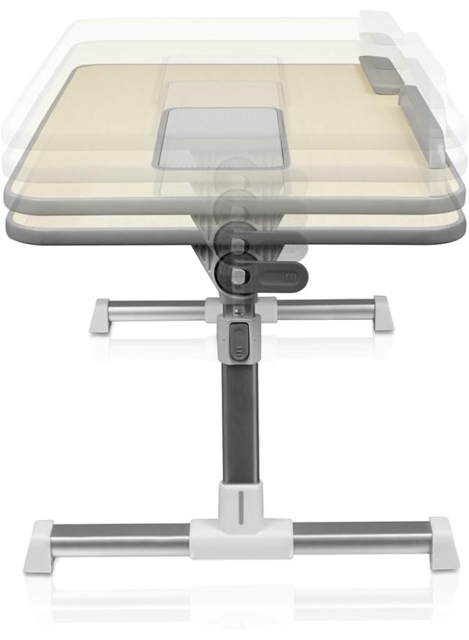 MHR Adjustable Laptop Table with Cooling Fan, Foldable Portable Laptop Desk Stand for Bed, Sofa & Office, Ergonomic Design for Work, Study & Gaming - Image 3