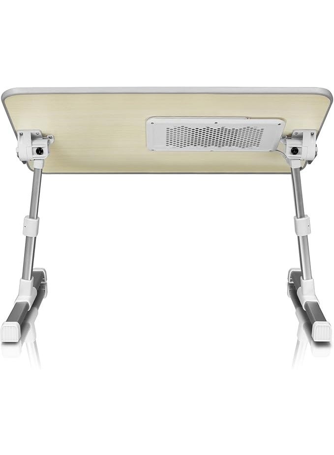 MHR Adjustable Laptop Table with Cooling Fan, Foldable Portable Laptop Desk Stand for Bed, Sofa & Office, Ergonomic Design for Work, Study & Gaming - Image 5