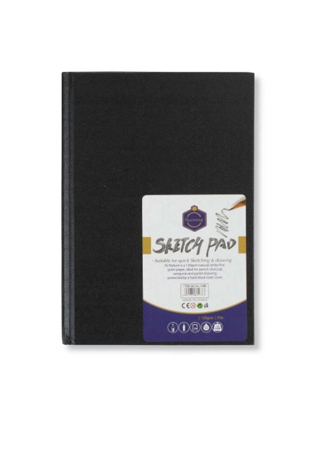 Keep Smiling Hardcover Sketchbook Hard Cover A5 120 gsm - 56 Sheets -No:A5-120s