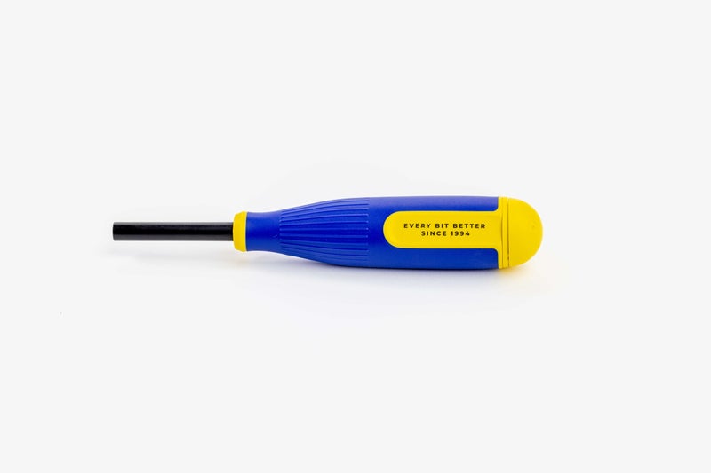 MEGAPRO Three Screwdriver Kit, 15-in-1 Multi-Bit (151NAS-CS), 13-in-1 Ratcheting (211R2C36RD), 24-in-1 Precision (251PRECISION), 30th Anniversary Blue/Yellow - Image 5