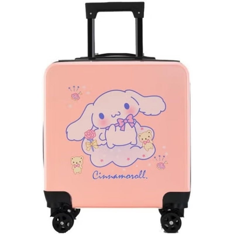 Luggage, Cartoon Pattern Rolling Trolley Case Portable Suitcase with Wheel, Carry-On Travel - Image 1