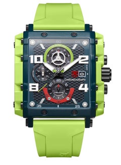 T5 T5 Men's Chronograph Square Dial Silicone Strap Watch  - Image 1