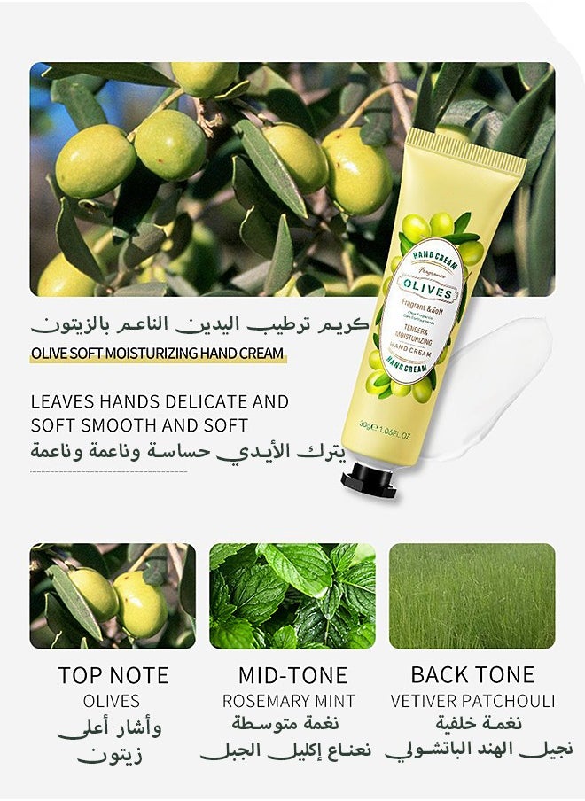 SADOER - 5 Pack Hand Cream Gifts Set For Women,Hand Lotion Travel Size in Bulk For Dry Cracked Hands,Mini Hand Lotion For Festival Gift,Natural Plant Fragrance Mini Hand Lotion Moisturizing Hand Care Cream - Image 1