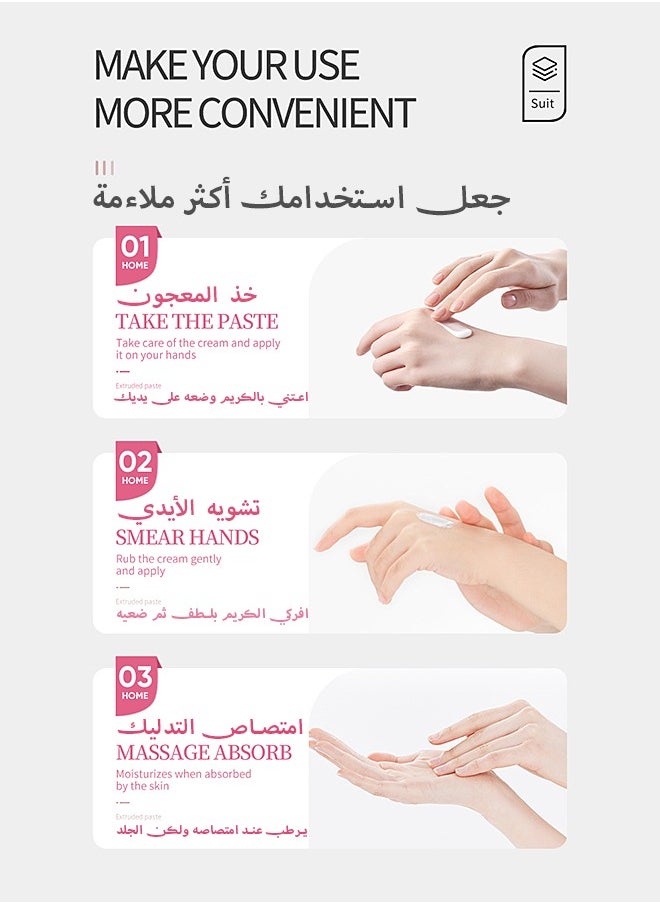 SADOER - 5 Pack Hand Cream Gifts Set For Women,Hand Lotion Travel Size in Bulk For Dry Cracked Hands,Mini Hand Lotion For Festival Gift,Natural Plant Fragrance Mini Hand Lotion Moisturizing Hand Care Cream - Image 1