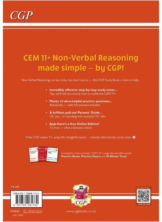 null - 11+ CEM Non-Verbal Reasoning Study Book (with Parents Guide & Online Edition) - Image 1